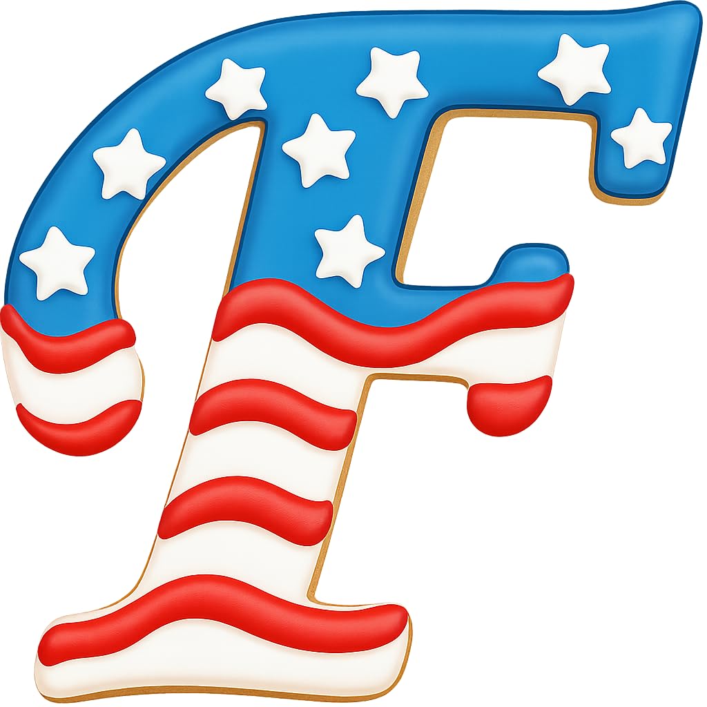 Cursive Letter F Cookie Cutter