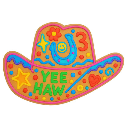 Cowboy Hat Cookie Cutter - 4.25x2.47 Inches, Western-Themed Baking Tool (Random Color)