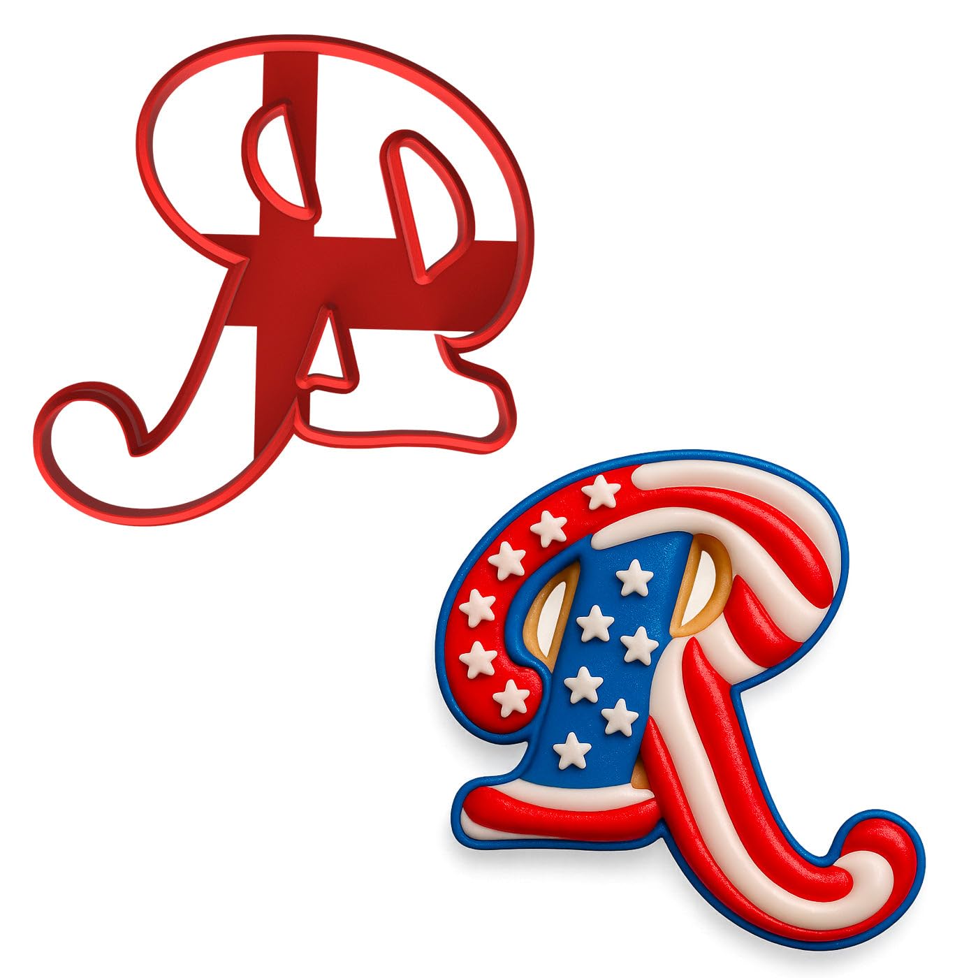 Cursive Letter R Cookie Cutter