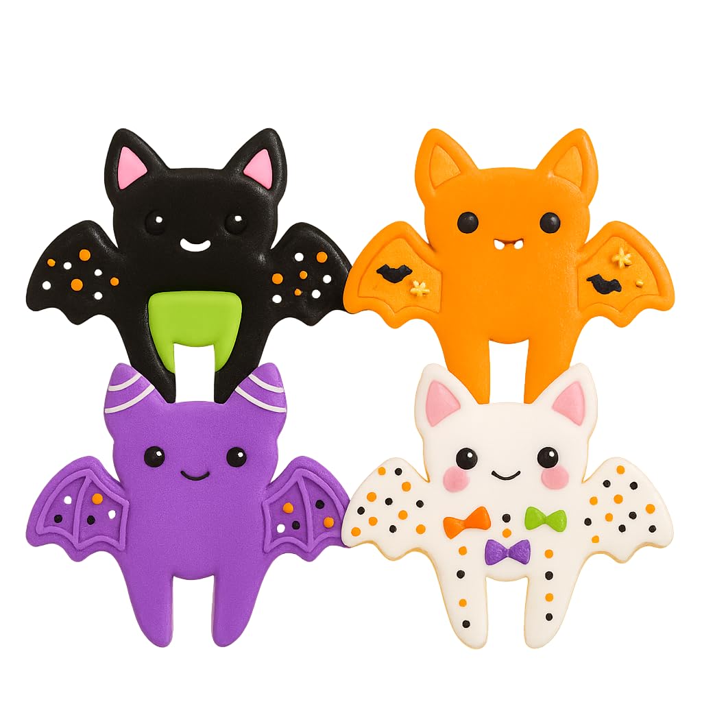 Mug Hugger Bat Cookie Cutter & Stamp 4x3.4" for Baking & Fondant Clay Embosser