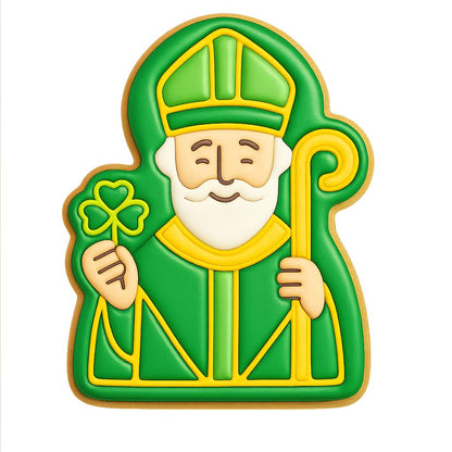Irish Saint Patrick Cookie Cutter - 4x3.1" Premium Kitchen Tool