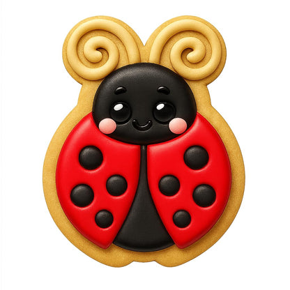 Kawaii Beetle Bug Cookie Cutter - 4x2.96" Fun Baking Design Kit