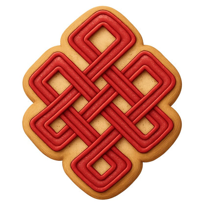 Eternal Knot Cookie Cutter - 4x3.4" Premium Kitchen Baking Design