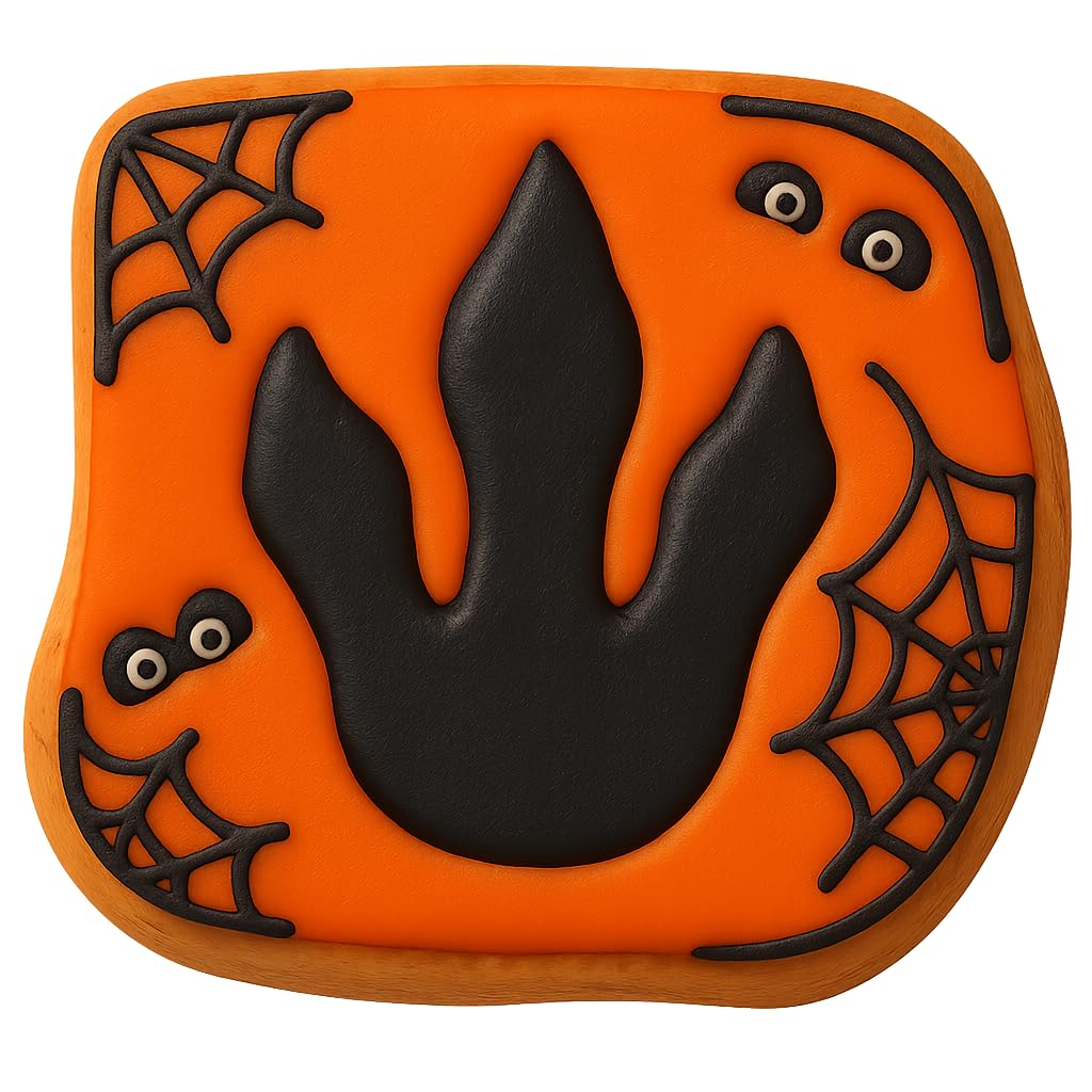 T-Rex Fossil Cookie Cutter & Stamp 4x3.74" for Baking Fondant Clay Embosser