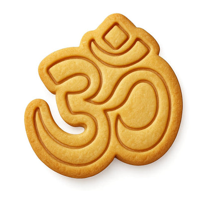 Om Aum Symbol Cookie Cutter - 4x3.9" Spiritual Kitchen Design Fun Baking
