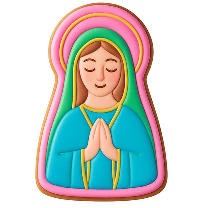 Saint Mary Figure Cookie Cutter - 4x2.7" Quality Spiritual Baking
