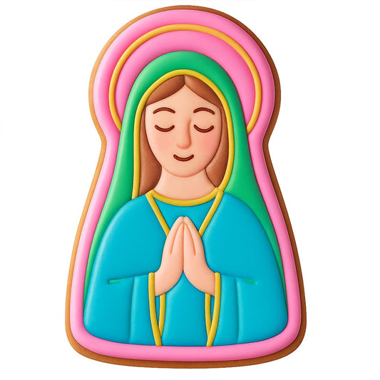 Saint Mary Figure Cookie Cutter - 4x2.7" Quality Spiritual Baking