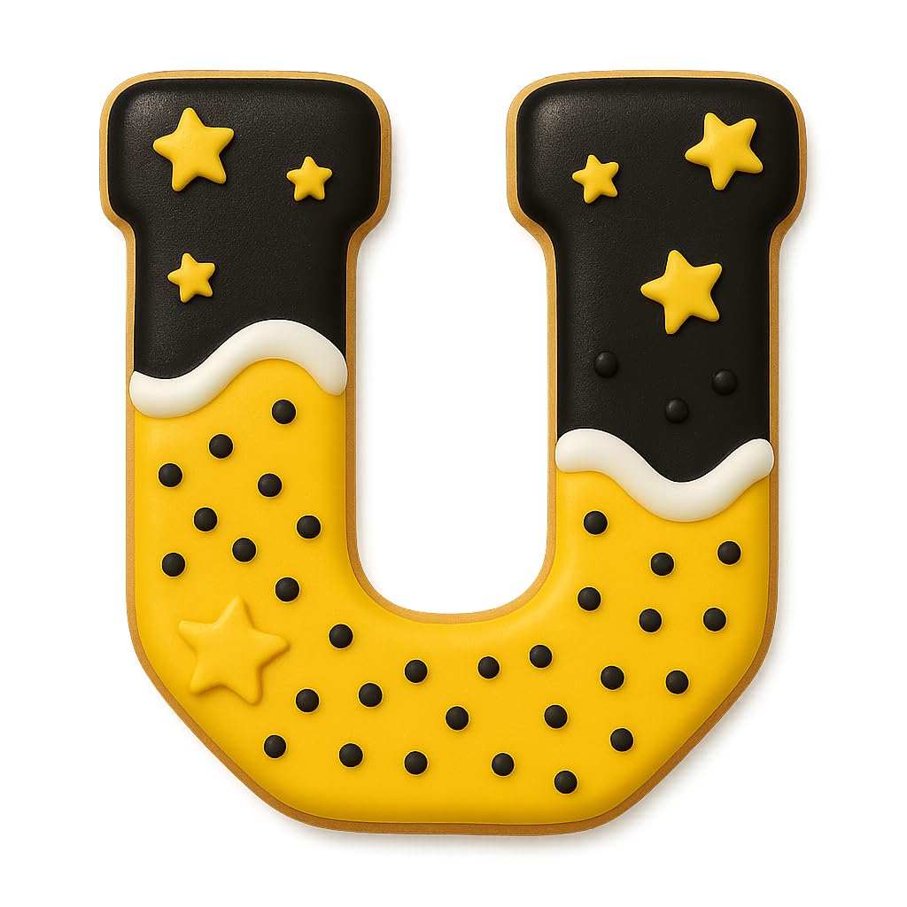 3" Varsity Letter U Cookie Cutter