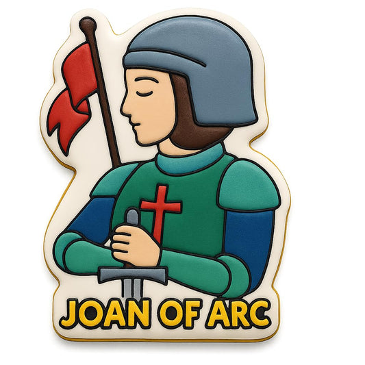 Joan of Arc Warrior Cookie Cutter - 4x2.9" Professional Baking Design