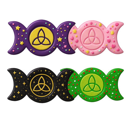 Mighty Gadget Trinity Knot Cookie Cutter & Stamp - 4x2.5" Elegant Design for Celtic Baking (Random Color)