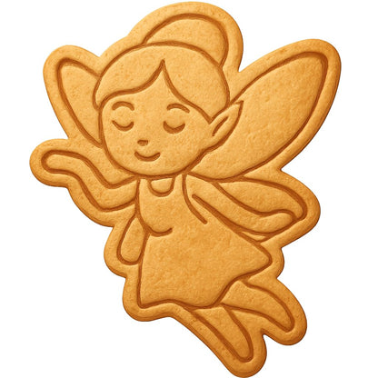 Whimsical Fairy Cookie Cutter - 4x3.1" Creative Kitchen Design Set
