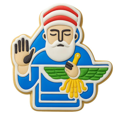 Ancient Zoroaster Cookie Cutter - 4x3.7" Creative Baking Tool