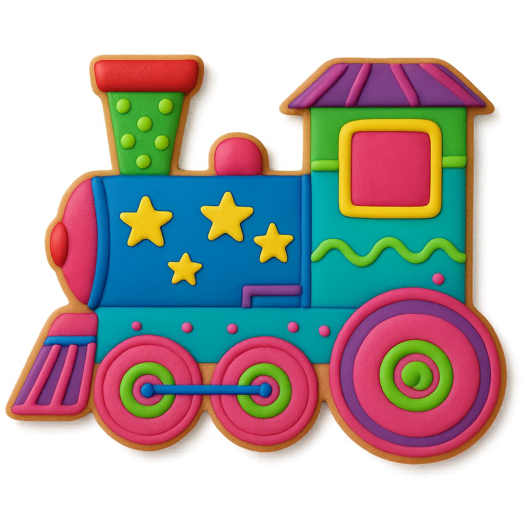 Steam Train Cookie Cutter 4x3.34" for Baking Fondant Clay Gifts Kitchen