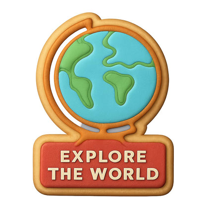 Explore the World Globe Cookie Cutter 4x5.3" Creative Baking Design