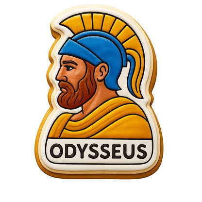 Odysseus Warrior Cookie Cutter - 4x2.8" Premium Kitchen Baking Tool