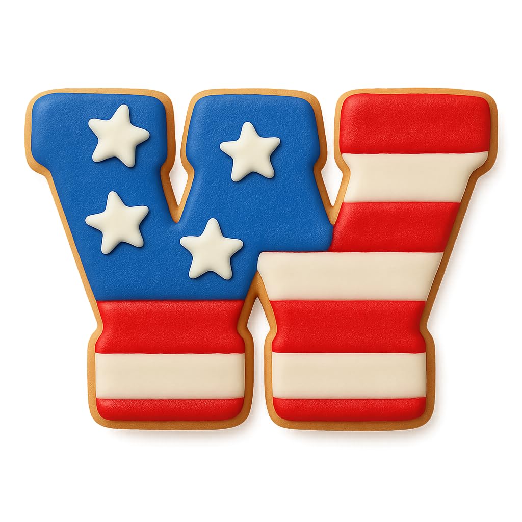 3" Varsity Letter W Cookie Cutter