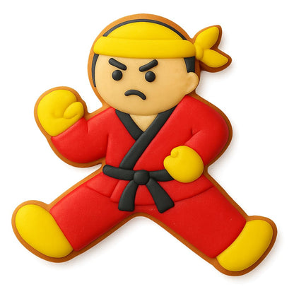Mighty Gadget Martial Masters Cookie Cutter Collection - 4" Ninja, Karate, and Kung Fu Poses