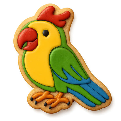 Chatty Parrot Cookie Cutter - 4x2.5" Fun Baking Party Design