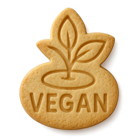Mighty Gadget Vegan Leaf Cookie Cutter & Stamp - 4x3.28" Nature-Inspired Design for Plant-Based Baking (Random Color)
