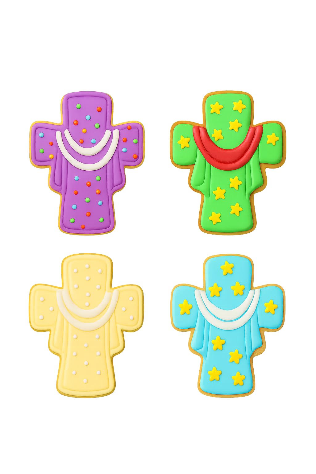 Cross Crucifix with Drapes Cookie Cutter & Stamp 4x2.9" for Baking & Fondant