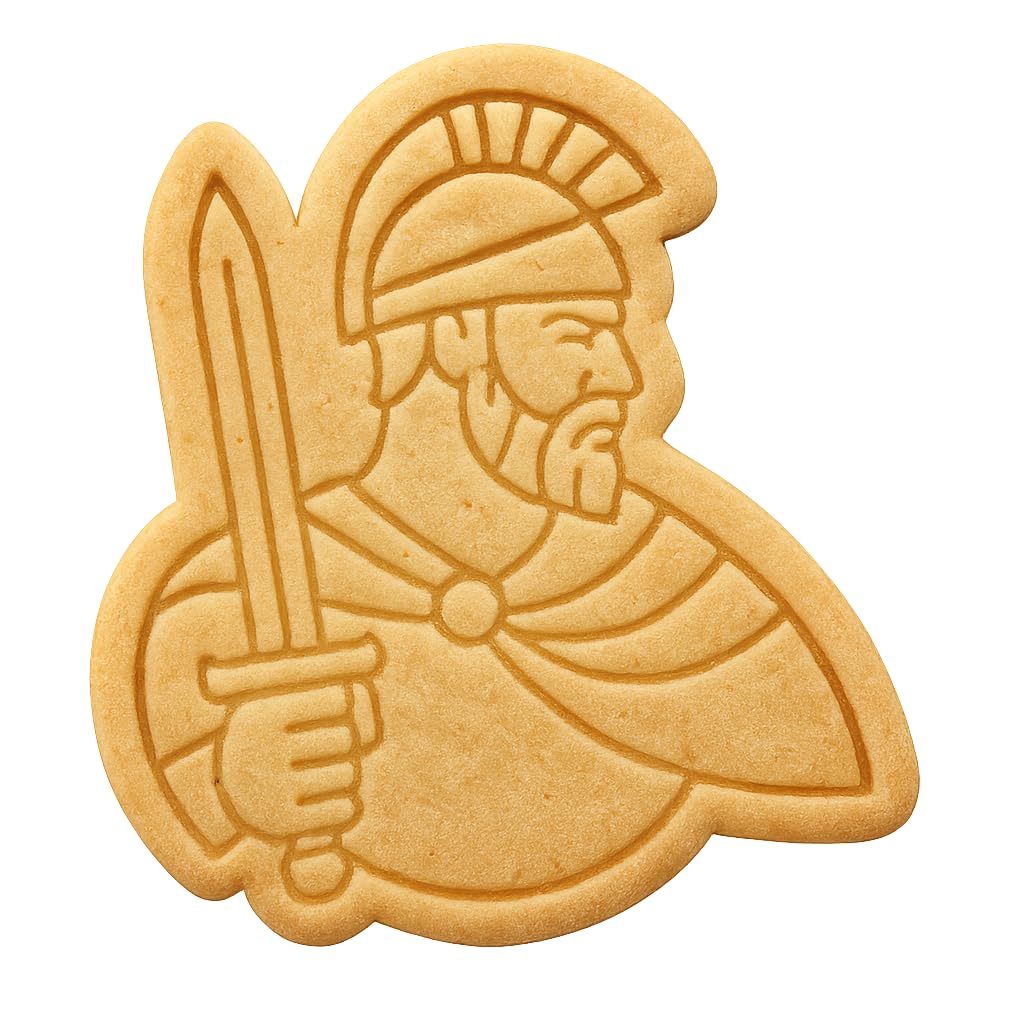 Beowulf Epic Hero Cookie Cutter - 4x3.6" Quality Baking Creative Design