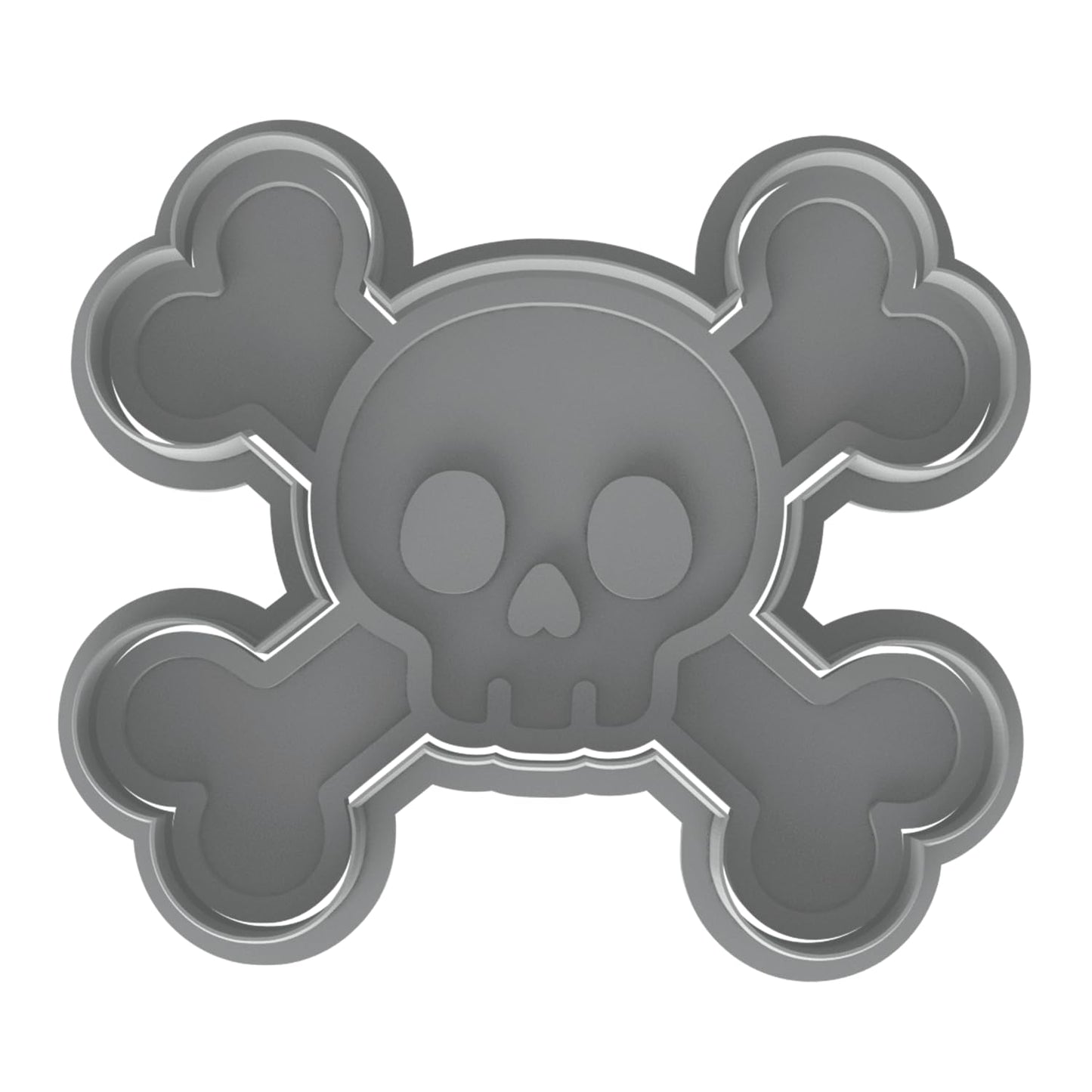 Pirate Crossbone Cookie Cutter - 4x3.37" Party Baking Design