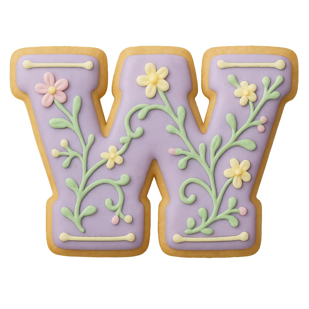 3" Varsity Letter W Cookie Cutter