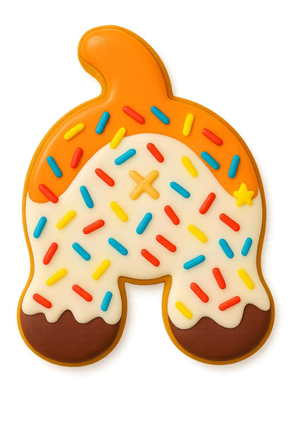 Puppy Dog Butt Hole cookie cutter 3.75x3"