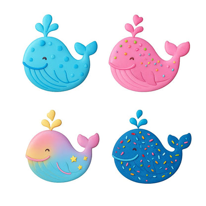 Mighty Gadget Humpback Whale Cookie Cutter & Stamp - 4x2.8" Cute Ocean Theme for Nautical Parties (Random Color)