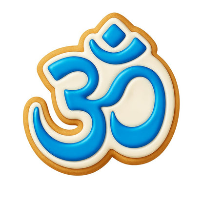 Om Aum Symbol Cookie Cutter - 4x3.9" Spiritual Kitchen Design Fun Baking