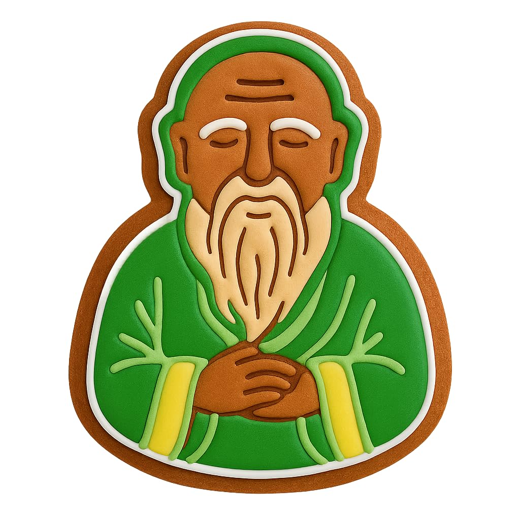 Philosopher Laozi Cookie Cutter - 4x3" Professional Design Kitchen