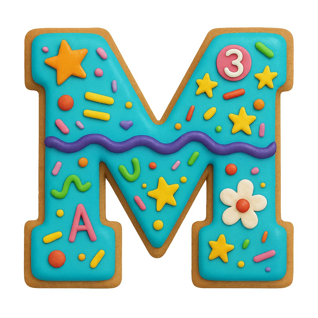 3" Varsity Letter M Cookie Cutter