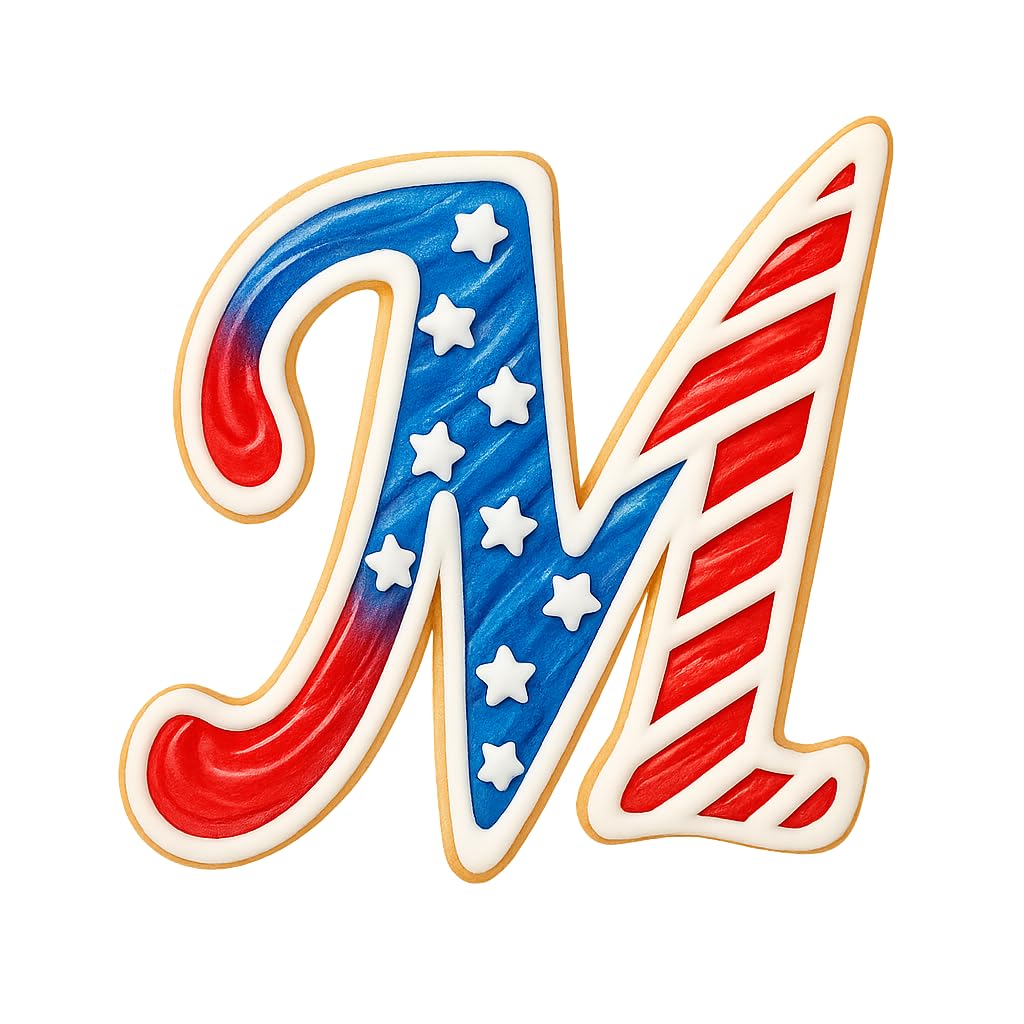 Cursive Letter M Cookie Cutter