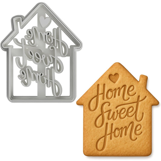 Home Sweet Home Cookie Cutter – Perfect for Housewarming and Home-Themed Baking(3.5 x 2.8 inches) - Random Color