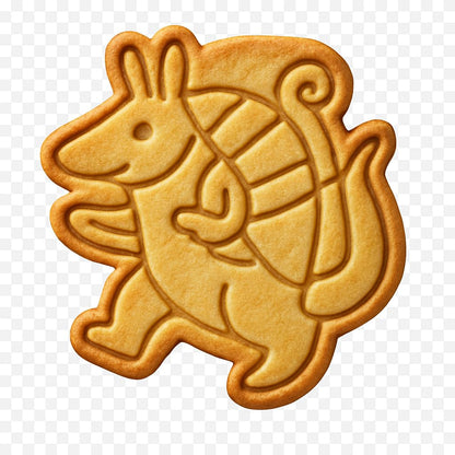 Adventurous Armadillo Cookie Cutter - 4x3.5" Fun Baking Design