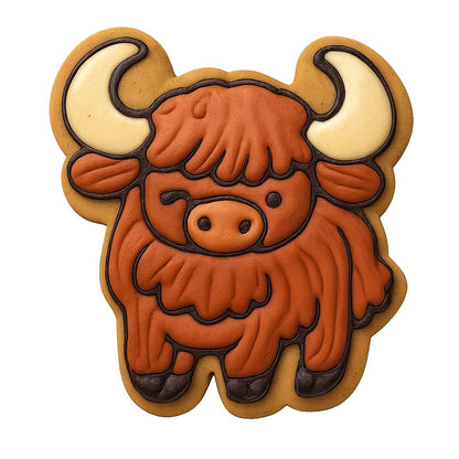 Curly-Horned Coo Cookie Cutter - 4x3.8" Fun Baking Kitchen Party Set