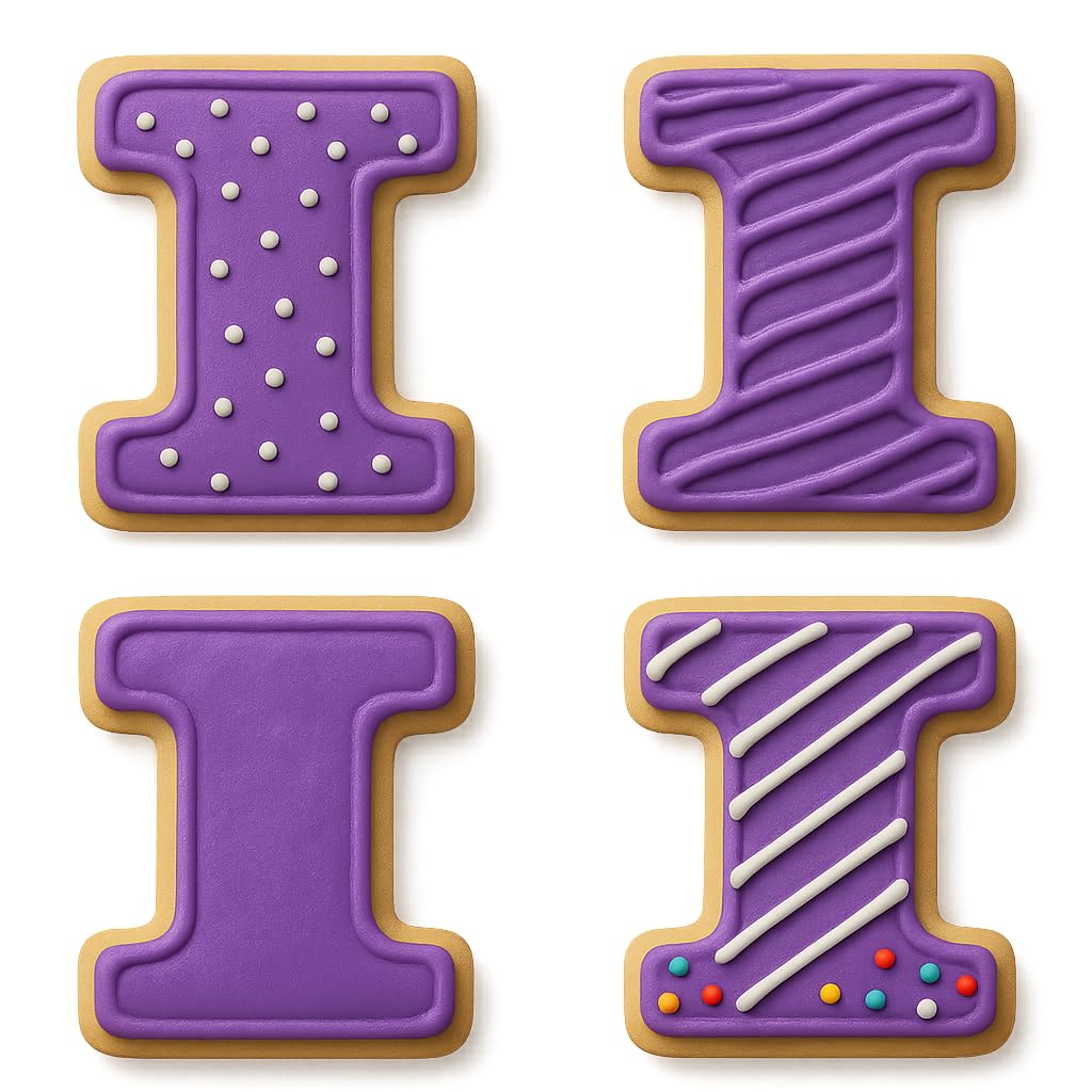 3" Varsity Letter I Cookie Cutter