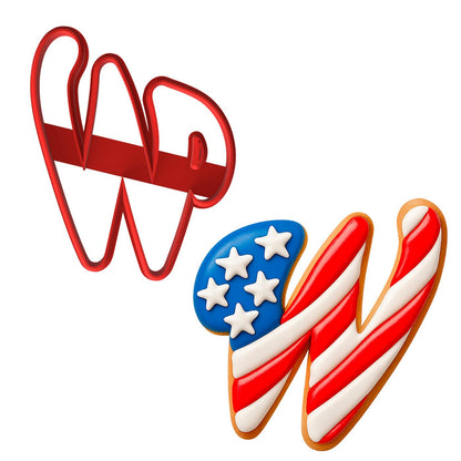 Cursive Letter W Cookie Cutter