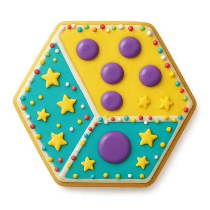 Dice Cookie Cutter - Easy Cut Design, Perfect for Game Night, Parties, and Baking Enthusiasts (4 x 3.5 inches) Random Color