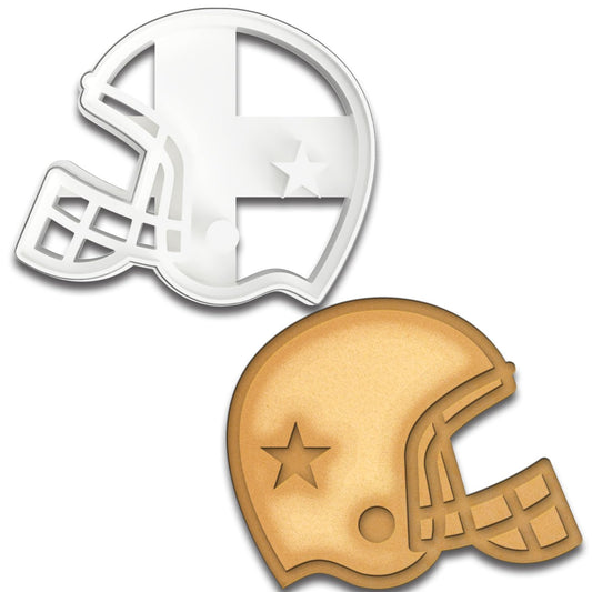 Football Helmet Cookie Cutter, 4.25x3.47" - Perfect for Sports-Themed Baking and Game Day Parties