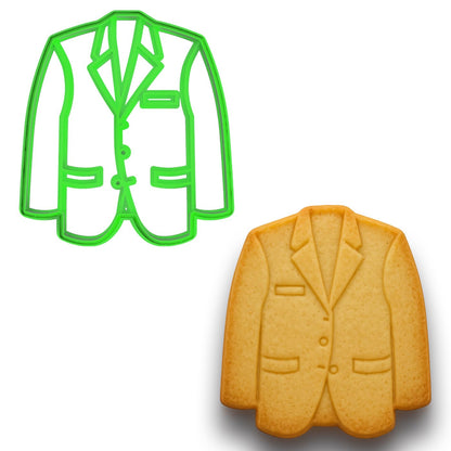Mighty Gadget Green Jacket Cookie Cutter - 3.75x3.39 Inches, Golf Champion Blazer Baking Mold (Random Color)