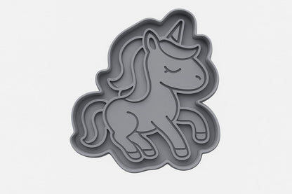 Enchanting Unicorn Cookie Cutter - 4x3.2" Fun Kids Baking Set Delight
