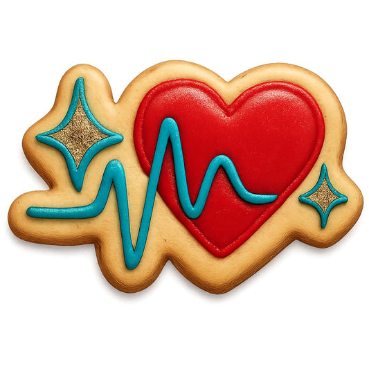 Glistening Heartbeat Cookie Cutter - 4x2.7" Premium Kitchen Party Tool
