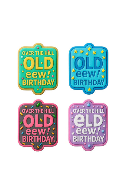 Mighty Gadget Over the Hill Novelty Cookie Cutter & Stamp - 4x3.2" Humorous Shape for Celebration Baking (Random Color)