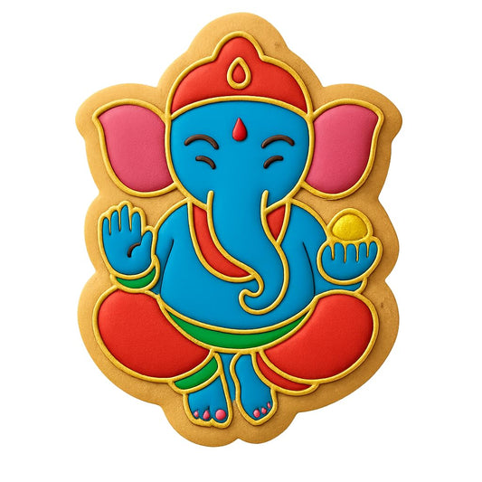 Ganesha Blessings Cookie Cutter - 4x3" Creative Kitchen Design Set