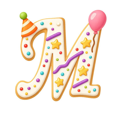 Cursive Letter M Cookie Cutter