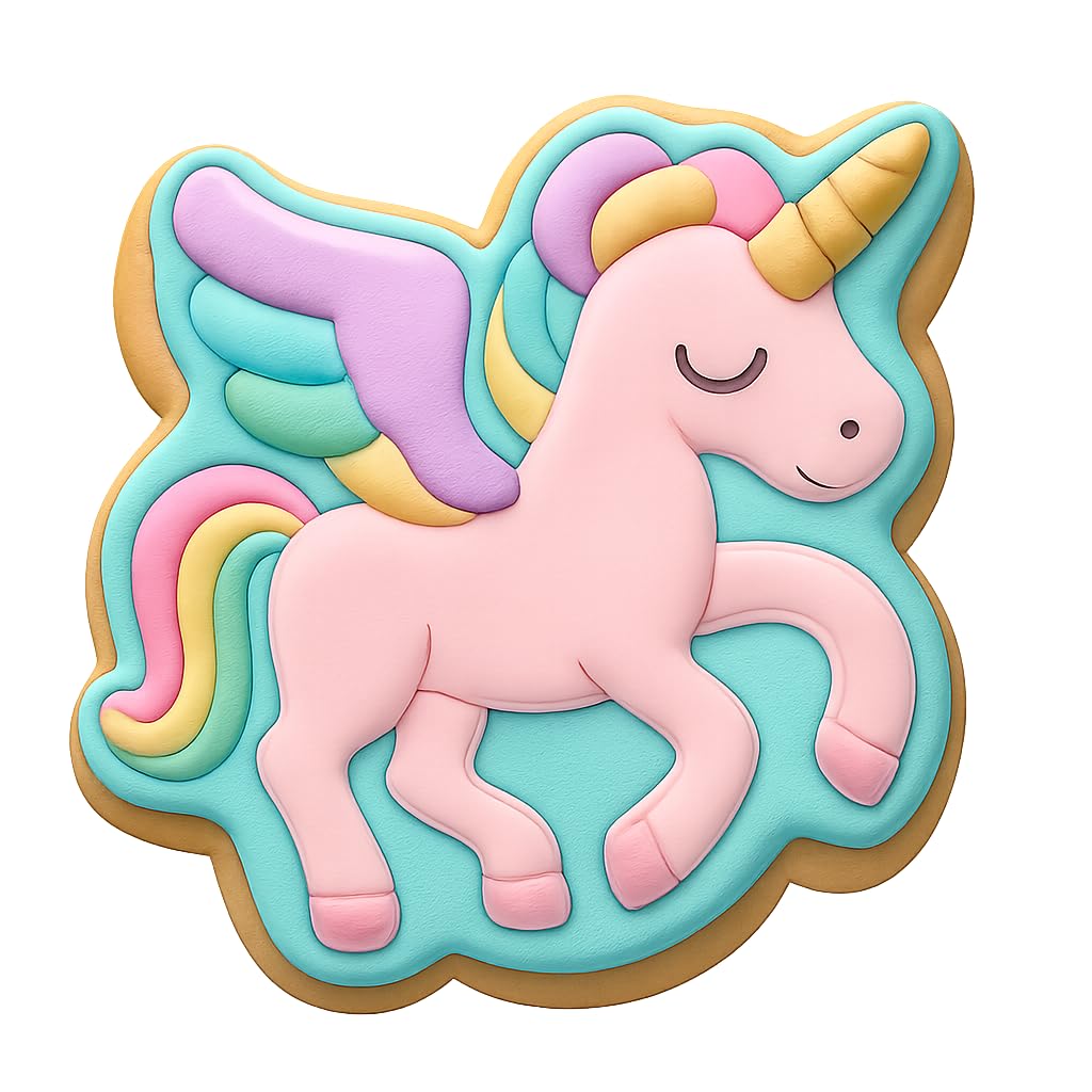 Unicorn Pegasus Cookie Cutter - 4x3.5" Magical Party Baking Fun