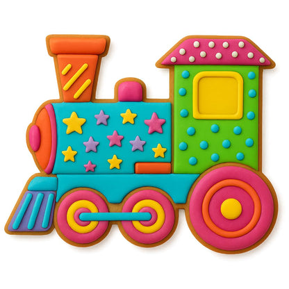 Steam Train Cookie Cutter 4x3.34" for Baking Fondant Clay Gifts Kitchen