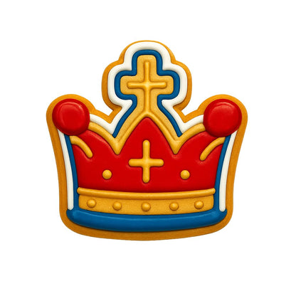 Royal Crown Cookie Cutter - 3.6x4" Premium Baking Kitchen Design Fun