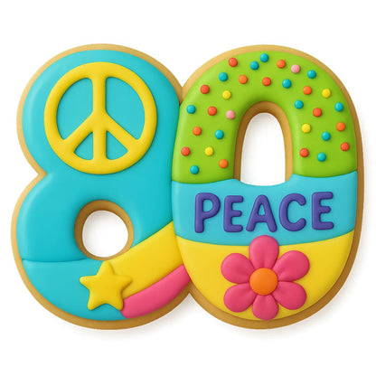 Mighty Gadget Number 80 Cookie Cutter - 3.5x5 Inches, Perfect for 80th Birthdays & Anniversaries (Random Color)